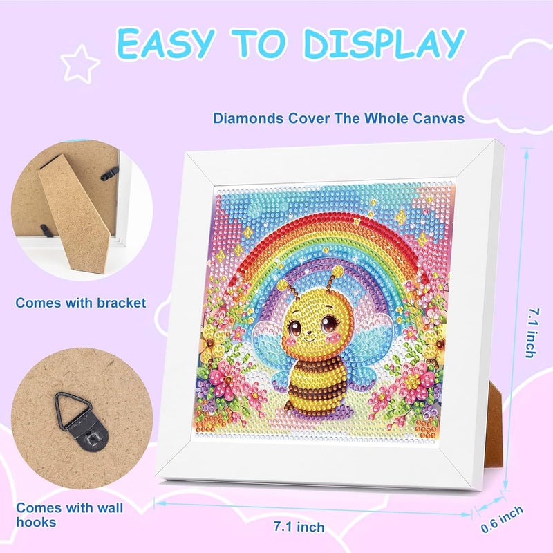 Nardoll Diamond Art Kits - Arts and Crafts - Diamond Art Painting with Wooden Frame - GEM Art for Girls Boys Adults Beginners Home Wall Decor Gifts - Image 2